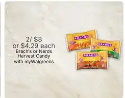 Walgreens Brach's or Nerds Harvest Candy offer
