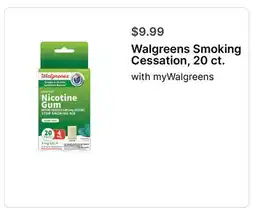 Walgreens Walgreens Smoking Cessation, 20 ct offer