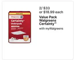 Walgreens Value Pack Walgreens Certainty offer
