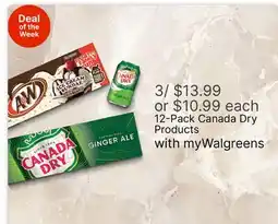 Walgreens 12-Pack Canada Dry Products offer