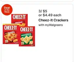 Walgreens Cheez-It Crackers offer