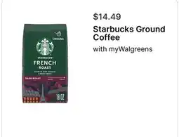 Walgreens Starbucks Ground Coffee offer