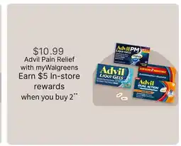 Walgreens Advil Pain Relief offer