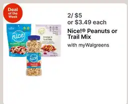 Walgreens Peanuts or Trail Mix offer