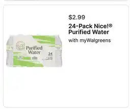 Walgreens 24-Pack Nice! Purified Water offer