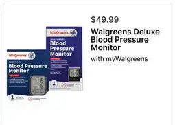 Walgreens Walgreens Deluxe Blood Pressure Monitor offer