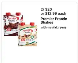 Walgreens Premier Protein Shakes offer