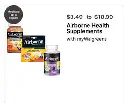 Walgreens Airborne Health Supplements offer