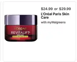 Walgreens L' Oréal Paris Skin Care offer
