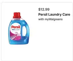 Walgreens Persil Laundry Care offer