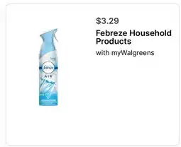 Walgreens Febreze Household Products offer