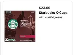 Walgreens Starbucks K-Cups offer