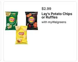 Walgreens Lay's Potato Chips or Ruffles offer