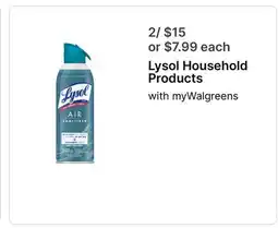 Walgreens Lysol Household Products offer