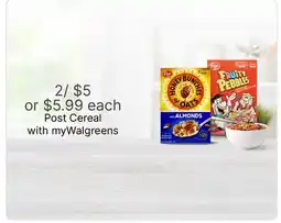 Walgreens Post Cereal offer