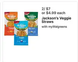 Walgreens Jackson's Veggie Straws offer
