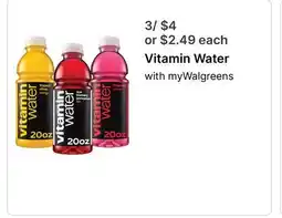 Walgreens Vitamin Water offer