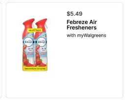 Walgreens Febreze Air Fresheners offer