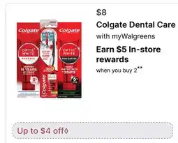 Walgreens Colgate Dental Care offer