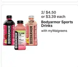 Walgreens Bodyarmor Sports Drinks offer