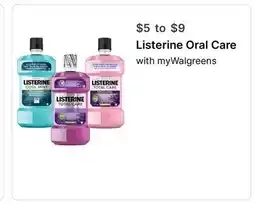 Walgreens Listerine Oral Care offer
