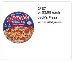 Walgreens Jack's Pizza offer
