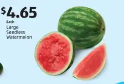 Aldi Large Seedless Watermelon offer