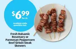 Aldi Beef Sirloin Steak Skewers offer