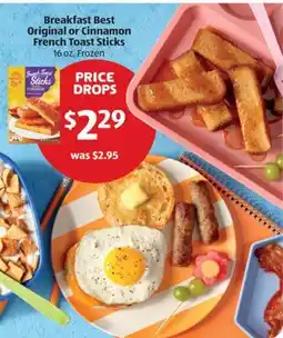 Aldi Breakfast Best Original or Cinnamon French Toast Sticks offer