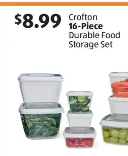 Aldi Crofton 16-Piece Durable Food Storage Set offer
