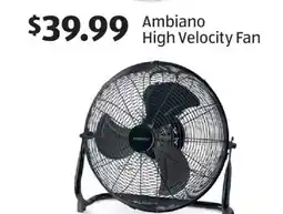 Aldi Ambiano High Velocity Fan offer