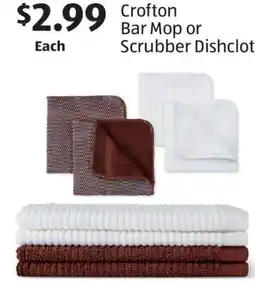 Aldi Crofton Bar Mop or Scrubber Dishcloth offer