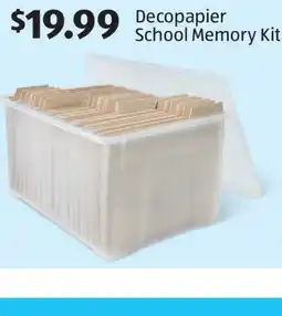 Aldi Decopapier School Memory Kit offer