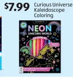 Aldi Curious Universe Kaleidoscope Coloring offer