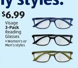Aldi Visage 3-Pack Reading Glasses offer