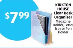 Aldi KIRKTON HOUSE Clear Desk Organizer offer