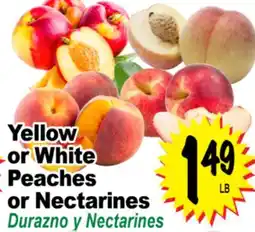 Superior Grocers Yellow or White Peaches or Nectarines offer