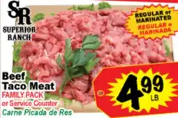 Superior Grocers Beef Taco Meat offer