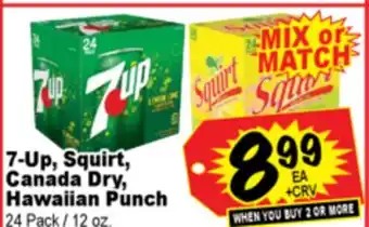Superior Grocers 7-Up, Squirt, Canada Dry, Hawaiian Punch offer
