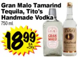 Superior Grocers Gran Malo Tamarind Tequila, Tito's Handmade Vodka offer