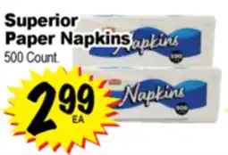 Superior Grocers Superior Paper Napkins offer