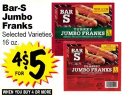 Superior Grocers Bar-S Jumbo Franks offer