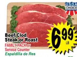 Superior Grocers Beef Clod Steak or Roast offer