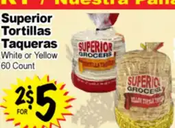 Superior Grocers Superior Tortillas Taqueras offer