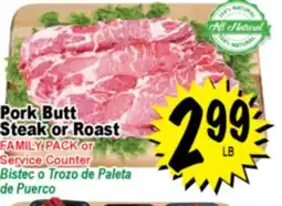 Superior Grocers Pork Butt Steak or Roast offer