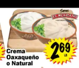 Superior Grocers Crema Oaxaqueño o Natural offer