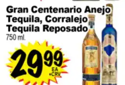 Superior Grocers Gran Centenario Anejo Tequila, Corralejo Tequila Reposado offer