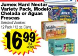 Superior Grocers Jumex Hard Nectar Variety Pack, Modelo Chelada or Aguas Frescas offer