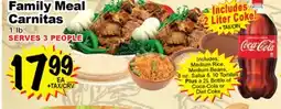 Superior Grocers Family Meal Carnitas offer
