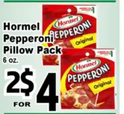 Superior Grocers Hormel Pepperoni Pillow Pack offer